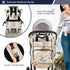 YANENDIE Backpack, Backpack Backpack Farm Animals Diaper Bag Unisex Travel Baby Diaper Bags with Stroller Straps
