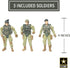 United States Army Recon Platoon Playset with 3 Military Action Figures, Mini Weapons & Accessories
