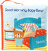 Teddy Bear Cloth Crinkle Books for Babies, Soft Tummy Time Mirror Toy, Gifts for Boys Girls Baby Shower, 0-3 Years