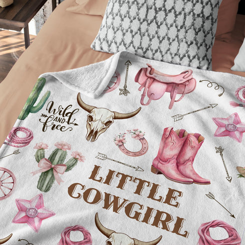 Pink Western Blanket, Western Decor for Nursery Room, Baby Blankets for Girls, Cowgirl Baby Blankets, Cowboy Baby