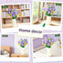 Sets Sawaruita Purple Tulips Bouquet Building Block for Adult Woman-Botanical Collection with Vase, Home Decor Gifts