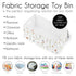Sweet Jojo Designs Boho Floral Garden Flower Girl Collapsible Toy Storage Box Chest Organizer with Lid Baby Nursery Kid