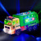 Zetz Brands Toy Garbage Truck for Kids, Battery Operated Automatic Bump & Go Car with 4D Lights and Sounds