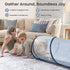 69" 18" Tiny Land Kids Play Tunnel Tent for Toddlers, x Foldable Crawl Toys for Baby, Indoor & Outdoor Pop Up Dog