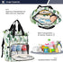SUABO Backpack Beautiful Hand Drawn Leaf Pattern Baby Diaper Bag Large Bag Waterproof Travel Diaper Bags for Moms