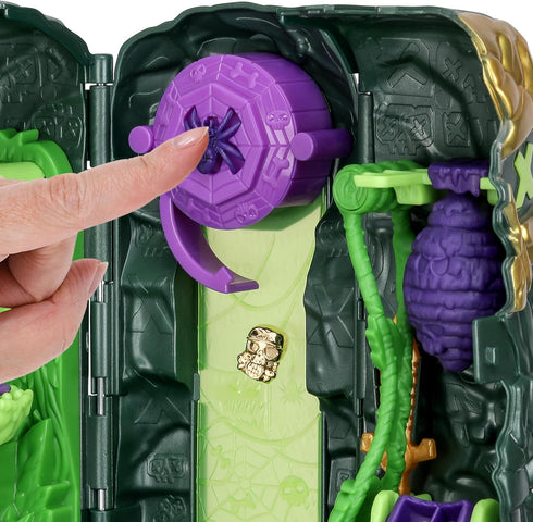 TREASURE X Lost Lands Skull Island Swamp Tower Micro Playset - 15 Levels of Adventure with Action Figures