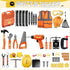 Kids Tool Bench Set, MAGIC4U 95PCS Toddler Workbench with Electronic Drill, Safety Vest & Hat for Ages 3-8