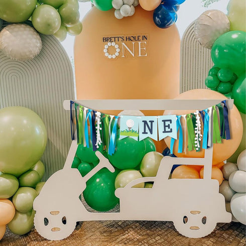 CANTLY 1st 1st Golf High Chair Banner for Birthday - First Birthday Decoration for Baby's,Golf Theme Birthday