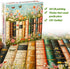 1000 Bgraamiens Vintage Wildflower Books Piece Jigsaw Puzzle Aesthetic Floral Book Spines Puzzle for Adults and Teens