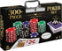 Cardinal Classics 300-Piece Poker Set - Aluminum Carrying Case, Professional Weight Chips, Casino Game for Ages 8+