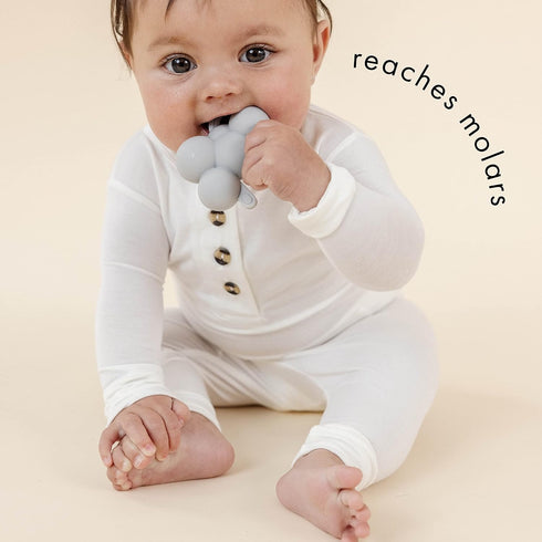 Pack 1 Doddle & Co. The Chew Teether with Poppable Bubbles | Toddler Teething Fidget Toy for Baby | Enhaces Oral Fit
