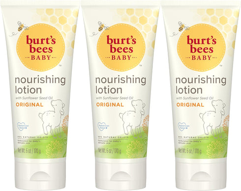 Burt's Bees Baby Nourishing Lotion, Original Scent Baby Lotion - 6 Ounce