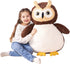 IKASA 23 Inch Giant Owl Plush Toy, Large Owl Plushie for Kids and Girls