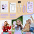 Kids Phone Toy Gift for Girls Age 3-8 - Toddler Smart Phone Dinosaur Learning Toys with Educational Games and Music