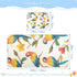 SyXIOP 28" 52" Cartoon Funny Macaw Neutral Cooling Baby Waterproof Crib Mattress Cover x Absorbent Bed Pads Disposable