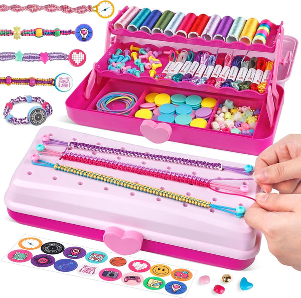 TingingYuli Friendship Bracelet Making Kit for Girls 8-12, DIY String Bracelet Maker