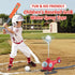 Outdoor Water Sprinklers Set with 4 T Ball for Kids Ages 4-8, Summer Lawn Game Equipment for Boys and Girls