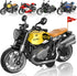 MQDMINI 4-Pack Pull-Back Motorcycle Toys - Friction Powered Kids Toy Cars with Lights,