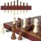 Strong Magnetic Chess Set for Adults & Kids, 15.4" Leather Chess Board