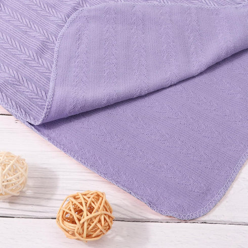 DRESHOW BQUBO Newborn Receiving Blanket with Matching Bow Hat and Headband Shower Gift for Toddler Girls