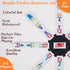 12 Set 91 Domino2-10 Doublefan Mexican Train Dominoes with Color Numbers,Double Numerical Domino Game, Chicken Foot