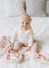 Belle Large Premium Knit Baby Swaddle Blanket by Copper Pearl