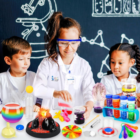 Kids,120 6 7 8 9 10-12 Kuovei Science Kit for Science Lab Experiments,Scientist Costume Role Play STEM Educational