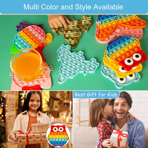 AIZIXIN Pop Bubble Fidget Sensory Toys, Squeeze Sensory Toys, Novelty Gifts for Boys and Girls, Stress Relief