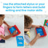 hand2mind 3-5, Letter Tracing Sensory Pad, Reusable Handwriting Practice for Kids Learn to Write, Letter Tracing Board