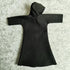 1:12 Scale Fabric Cape Robe Coat with Hat for 6" Bandai SHF Figma Body Doll Action Figure (Black)