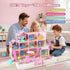randhar 3 4 -13 7 Sets 3 4 5 6 7 8+ Doll House for Girls with Lights, Dolls, Floors Rooms, of Furniture