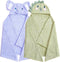 Toddler Towels Hooded Kids Bath Towel Unisex Toallas para Bebe 2-Pack 27.5"X55"