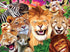 Masterpieces 200 Piece Jigsaw Puzzle for Kids - #Selfies Safari Sillies - 14"x19"