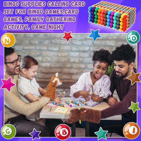 148 Pack Set 100 48 Set Crtiin Game Cards and Dot Daubers Includes Bingo Cards and Dot Markers Supplies Calling Card