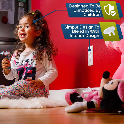 Outlet Covers Baby Proofing (50 Pack) - Safe & Secure Electric Plug Protectors for Home & Office