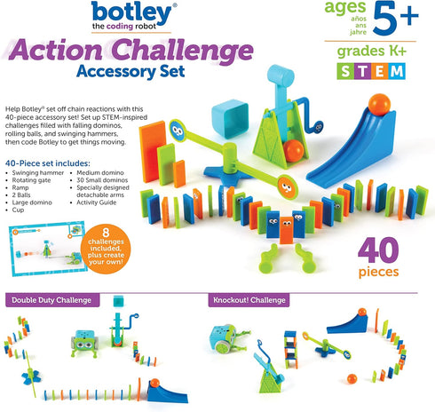 Learning Resources Botley The Coding Robot Action Challenge Accessory Set - 40 Pieces, Ages 5+, STEM Toys