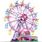 Ferris Wheel Building Block Set with Fairy Light, Two-Way Rotating Ferris Wheel Building Set, 813 Pieces, Amusement