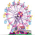 Ferris Wheel Building Block Set with Fairy Light, Two-Way Rotating Ferris Wheel Building Set, 813 Pieces, Amusement