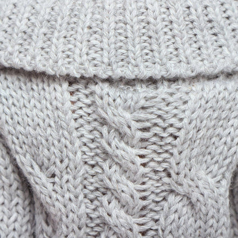 BJDBUS Winter Turtleneck Sweater Clothes for 11.5 Inch Girl Doll Accessories (Grey)
