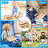 Montessori Toys for 3-5 Year Olds, Screwdriver Board Set with Locks and Keys, Educational Fine Motor Skills Toy