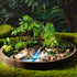 Sratte 26 Pcs Amphibious Animals Figurines - Diorama Project Kit with Plastic Reptile Playset for Kids