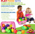 100 2 3 4 5 Shemira PCS Cutting Play Food Toy for Kids Kitchen, Pretend Food Toys for Toddlers, Play Kitchen Toys