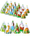 30 Pcs Animal Party Hats for Kids Safari Birthday Cone Hats for Jungle Zoo Birthday Party Supplies
