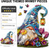 300 15*14.5in Wooden Puzzle for Adults, Dreamy Gnome Wooden Jigsaw Puzzle Piece, Unique Shape Wooden Puzzles Adults