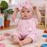 18Inch 3+ Milidool Lifelike Reborn Baby Dolls Realistic Baby Girl Dolls Newborn Baby Girl with Pink Doll Clothes