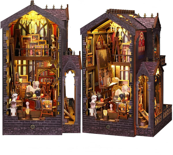 Vruelia Booknooks kit for Adults - Art Studio Book Nook Kit | Miniature
