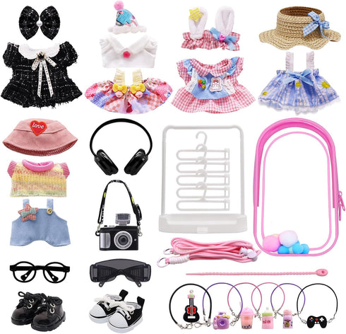 Clothes for Labubu, 23-piece Clothes and Accessories Set Designed for Labubu Doll