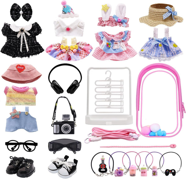 Clothes for Labubu, 23-piece Clothes and Accessories Set Designed for Labubu Doll