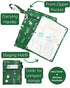 Sarah Wells Pumparoo Wet Dry Bag for Breast Pump Parts Compact Organizer with Waterproof Pocket, Staging Mat & Fridge