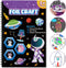 Foil Fun Outer Space DIY Art Kits, No Mess Creative Drawing Game for Kids, Birthday Gifts Crafts Supplies for Ages 4-9